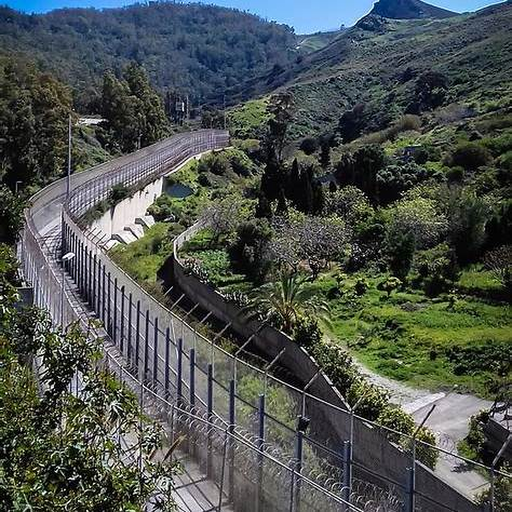 Valla fronteriza de Ceuta.